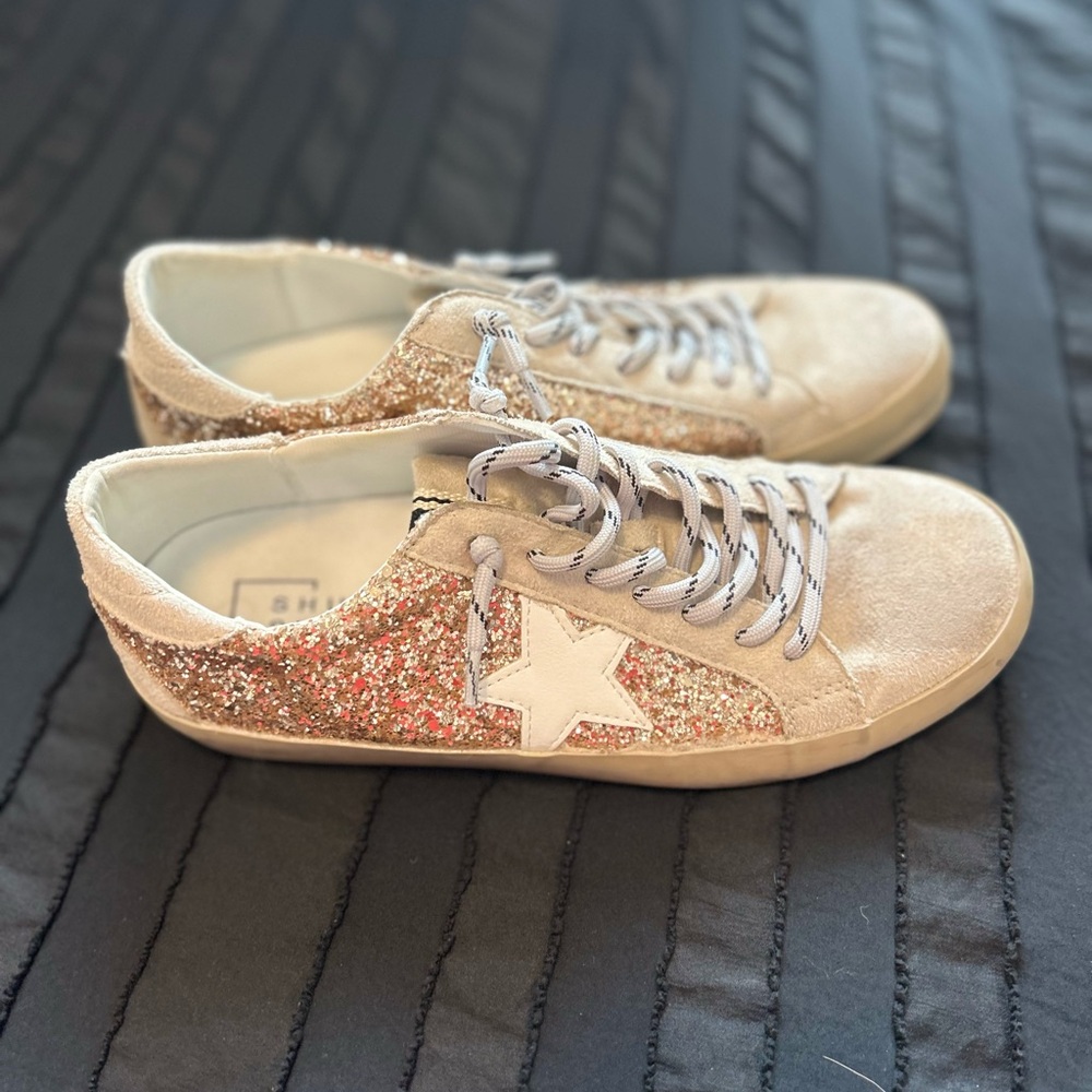Shushop Glitter Star Sneakers